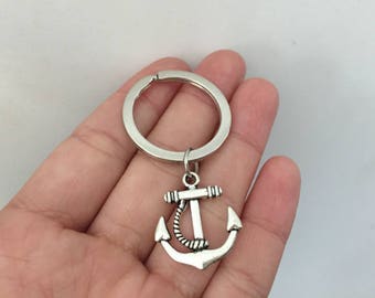 Anchor keychain, Anchor gifts key ring