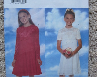 UNCUT Girls Dress - Size 12, 14 - Butterick Pattern 5283