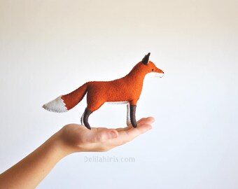 Woodland Felt Fox Pattern * Make A Stuffed Fox Toy * Waldorf Style Felt Animal Pattern * Printable PDF Stuffed Animal Sewing Pattern