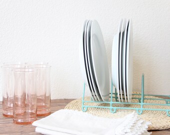 Metal Drying Rack - Dish Rack - Dish Display - Vintage Dish Rack - Vintage Metal Drying Rack - Dish Drying Rack - Vintage Dish Display