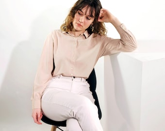 Blush Vintage Shirt Blouse (M/L)
