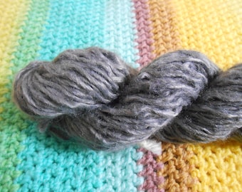 Silvery Grey - Acrylic/Wool Blend - 160 yards - Worsted weight - Recycled, Reclaimed, Upcycled