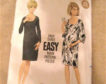 60s Butterick Dress Pattern 4515 Vintage
