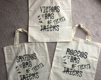 Personalized Trick or Treat Halloween Candy bag