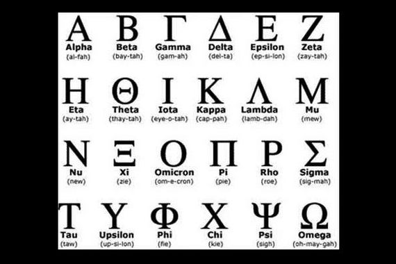 Greek Alphabet book folding patterns. Greek symbols. Omega