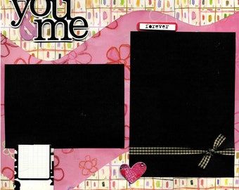 You & Me - Premade Scrapbook Page