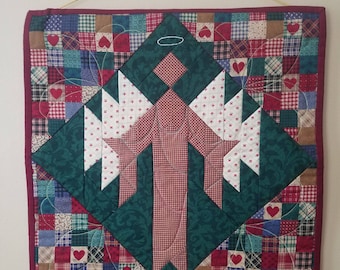 Christmas Angel Quilted Wall Hanging