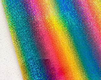 Glitter Rainbow Mirror Leatherette