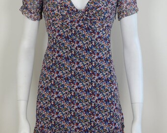 ON SALE Esprit Dress: Grunge Dress / Babydoll Dress / Ditzy Print / Flower Print Dress / Grunge Babydoll / 90s Grunge Dress / Vintage 90s Dr