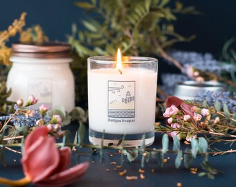 Bougie parfumée de cire de soja naturelle 180g