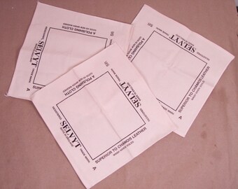 Set of 3 Selvyt SR A 10 x 10 Jewellery Polishing Watch Cleaning Cloths - MadeIn England - FREE SHIPPING