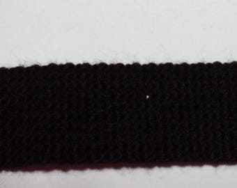 Black strap knitted width 2.5 cm new good quality