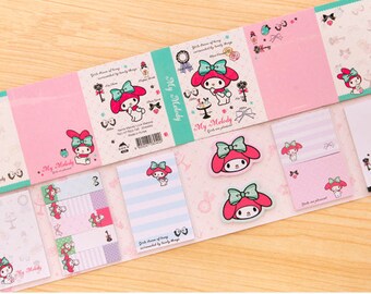 6Fold My Melody Sticky Note—Sticky Notes, Stick Note, Notepad, Rabbit Sticky Notes,Sticky Memo, Memo Pad