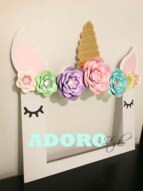 unicorn photo booth frameunicorn party selfie frame unicorn