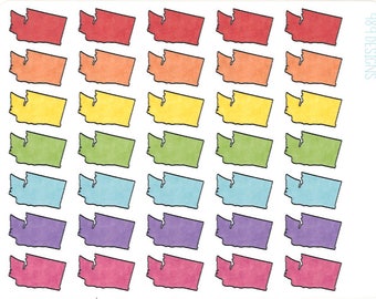 Washington Stickers || Planner Stickers