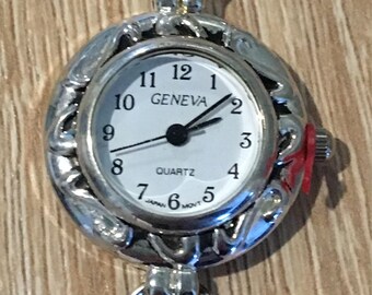 Silver Decorative Watch Face