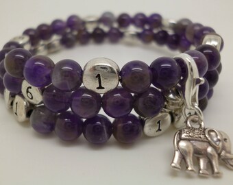 Nursing Amethyst treasure bracelet