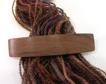Medium Wooden Barrette, Black Walnut, lifetime guarantee, NO GLUE, long thick hair, french hair clip, natural hair accessory, hair jewelry