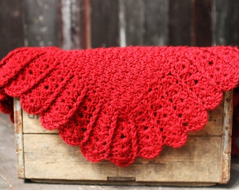 Baby Blanket CROCHET PATTERN Afghan Newborn Car Seat Stroller Build A Shell Border