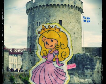 flat plush "Inès Princess is ready for prom!"