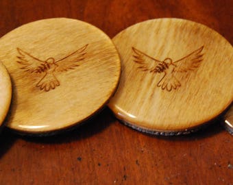 Peace Dove Coasters - Set of Four