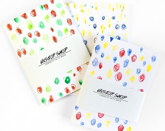 Set of 3 notebooks - watercolor cover