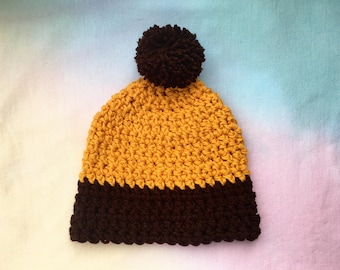 Crocheted warm winter beanie!