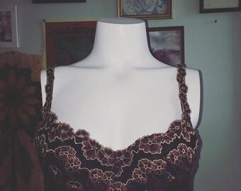 vintage 80s 90s cherry blossom bra