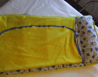 Hand Made Children Travel Minion Happy Napper