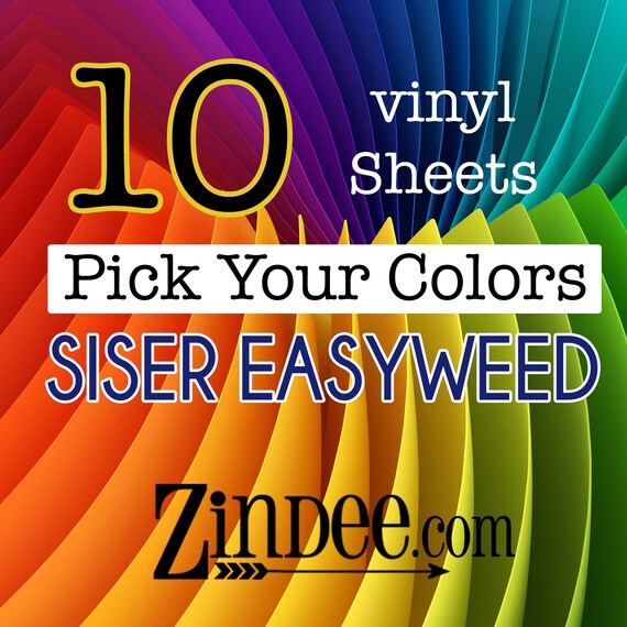 siser heat transfer vinyl pack of 10 12x15 sheets