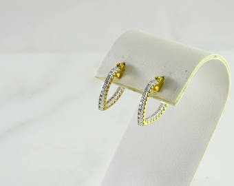 Illusion Sterling Pierced Earrings