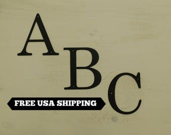 Steel Metal Letters | Wall Decor | Rustic Letters | Initial | Rustic Metal Letters | Small Metal Letters |Metal Cut Letters|FleurDeLisJunkie