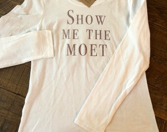 Show Me The Moet long sleeved white top