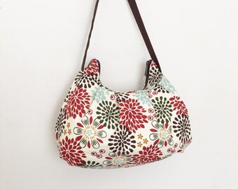 Pleated Bag // Shoulder Purse - Kennedy Floral