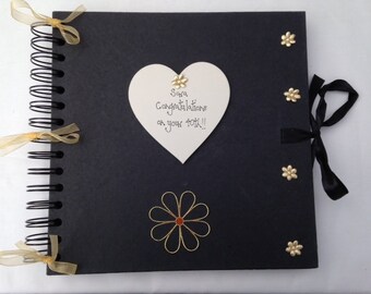Personalised 18th/21st/30th/40th/Any Birthday Guest Book photo album scrapbook handcrafted