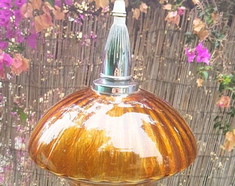 Amber glass ceiling lamp / amblar glass ceiling lamp