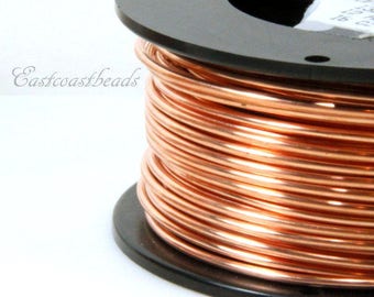 Copper Wire, 12 Gauge, Dead Soft, Solid Copper Wire, Jewelry Quality Copper Wire, Jewelry Wire Wrapping, High, Sold in 10 Ft. Length, 005