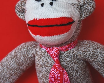 Sock Monkey "Chimpo" - Charming, "Heritage-Style"