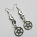 Last Chance Clearance Earrings, 65% Off Industrial Pentagram Earrings - Steampunk Inspired - 3" - 7.62cm - Option to Shorten - EAR142