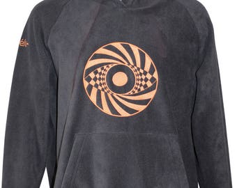 Customizable EYE Crop Circles UV Fleece Sweatshirt