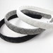 Woven Headband SET - Black Headband - Silver Gray Headband - White Headband - Headband Gift Set - Child Toddler Teenager Adult Headband