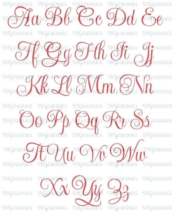 Download Elegant Script Monogram Font Design SVG Eps Dxf Formats