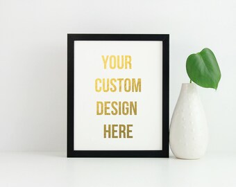 Custom Gold Foil Print