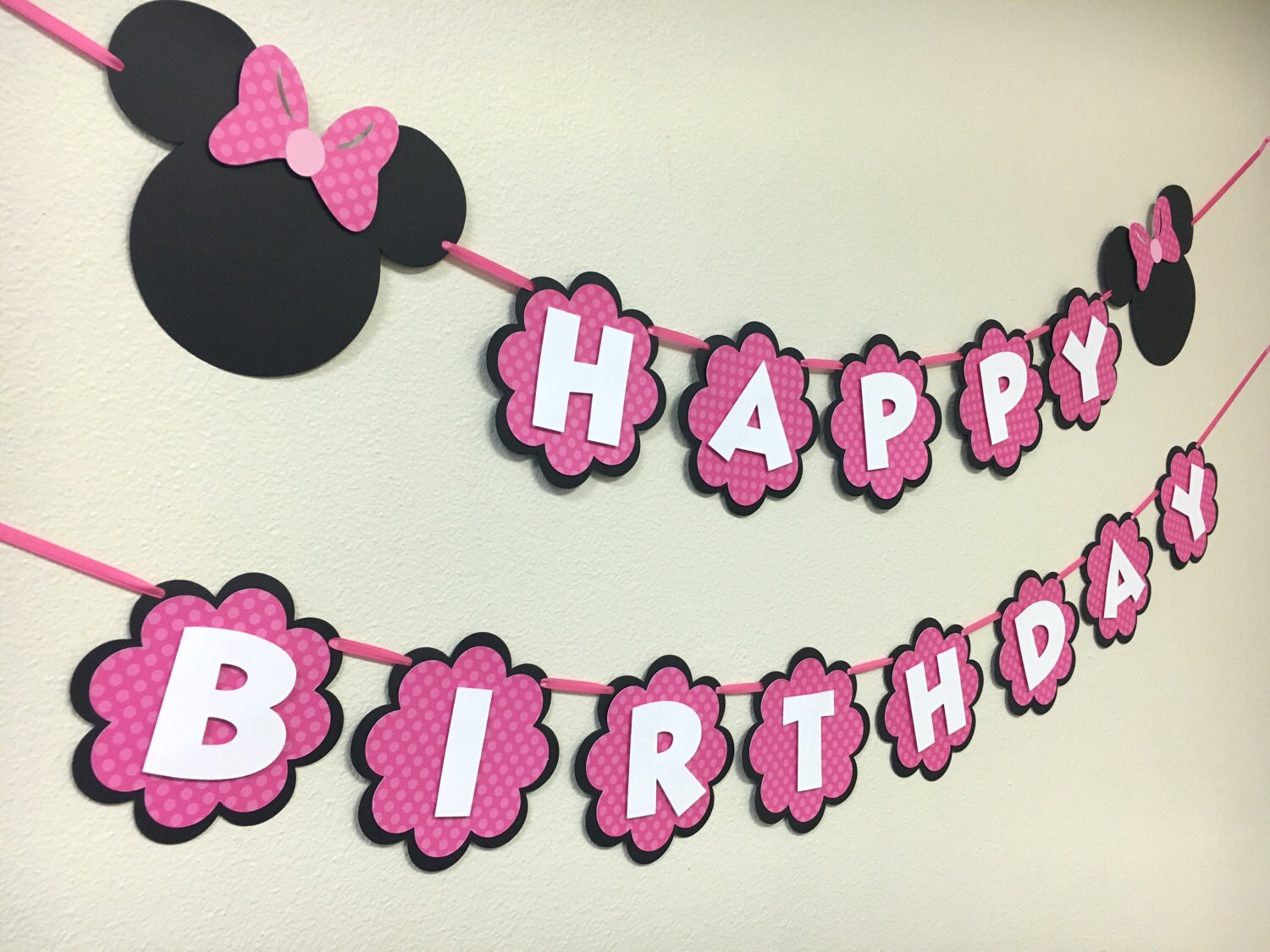 Minnie Mouse Birthday Banner / Minnie Mouse Theme / First