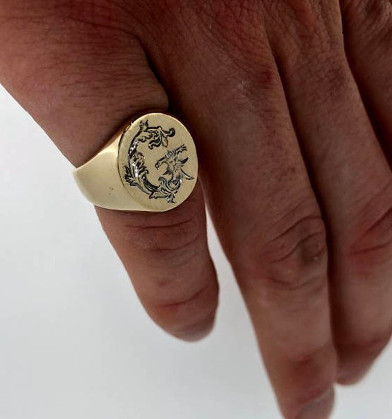 Custom Mens Ring Mens Gold Pinky Ring Pinky Ring