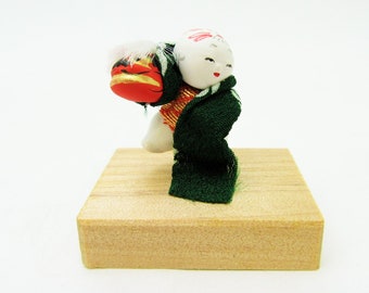 Miniature Japanese doll.Asakusa doll.Shishimai.45mm.#jd3.msjapan