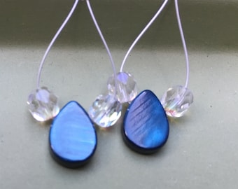 Colorful Mother of Pearl Drop Earrings