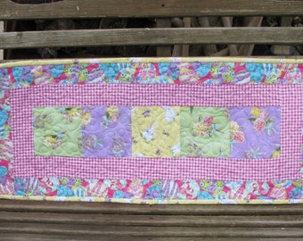 Quilts for Sale - Table Runner - Welcome Spring - Easter Quilted Table Runner 2
