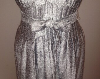 On hold do not purchase Vintage Silver Lame Dress