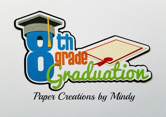 Download Elite4u Mindy school 8th grade graduation Title Premade paper